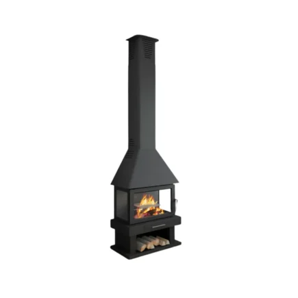 Poêle à bois HUESCA Bronpi – chauffage au bois 13 kW